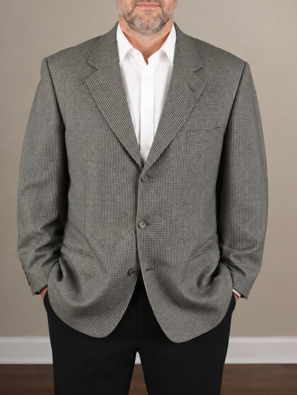 size 46 Sports suit Jacket Via Uomo wool blend